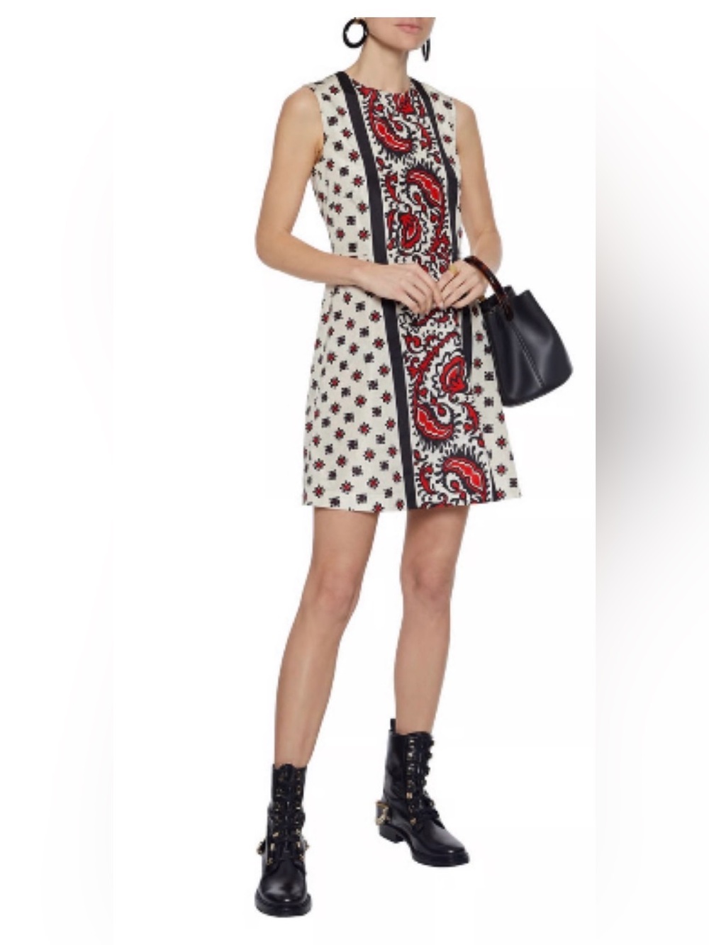 RED Valentino A-Line Printed Mini Dress - Size IT 46 / US 10 / L